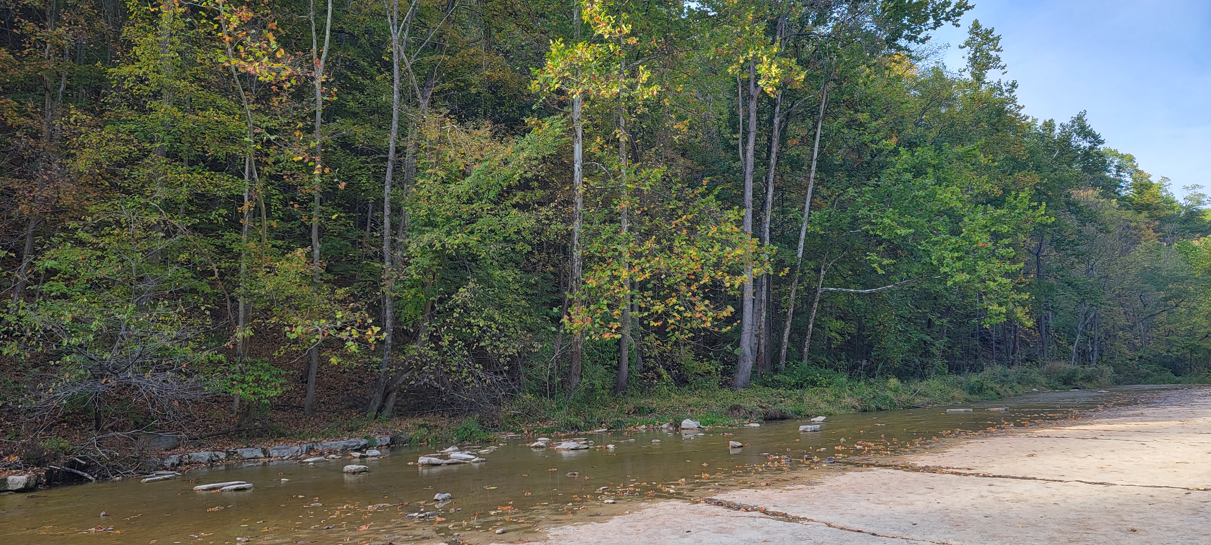 Hike the streambed to get to Taughannock Falls Ancient streamed at Taughannock Falls State Park