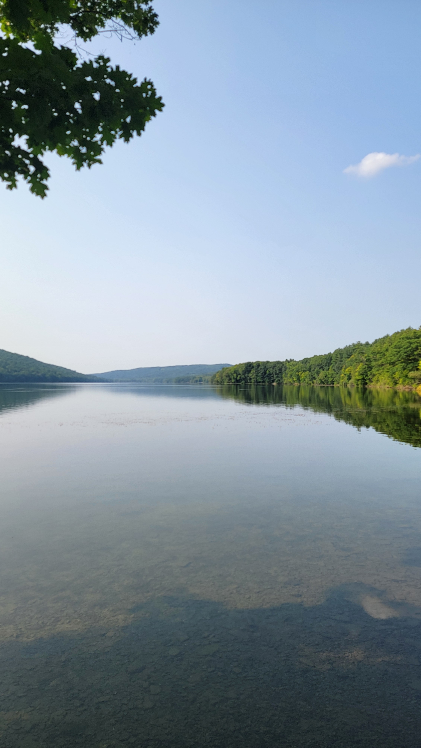 Hike the undeveloped shore of Canadice Lake. Canadice Lake