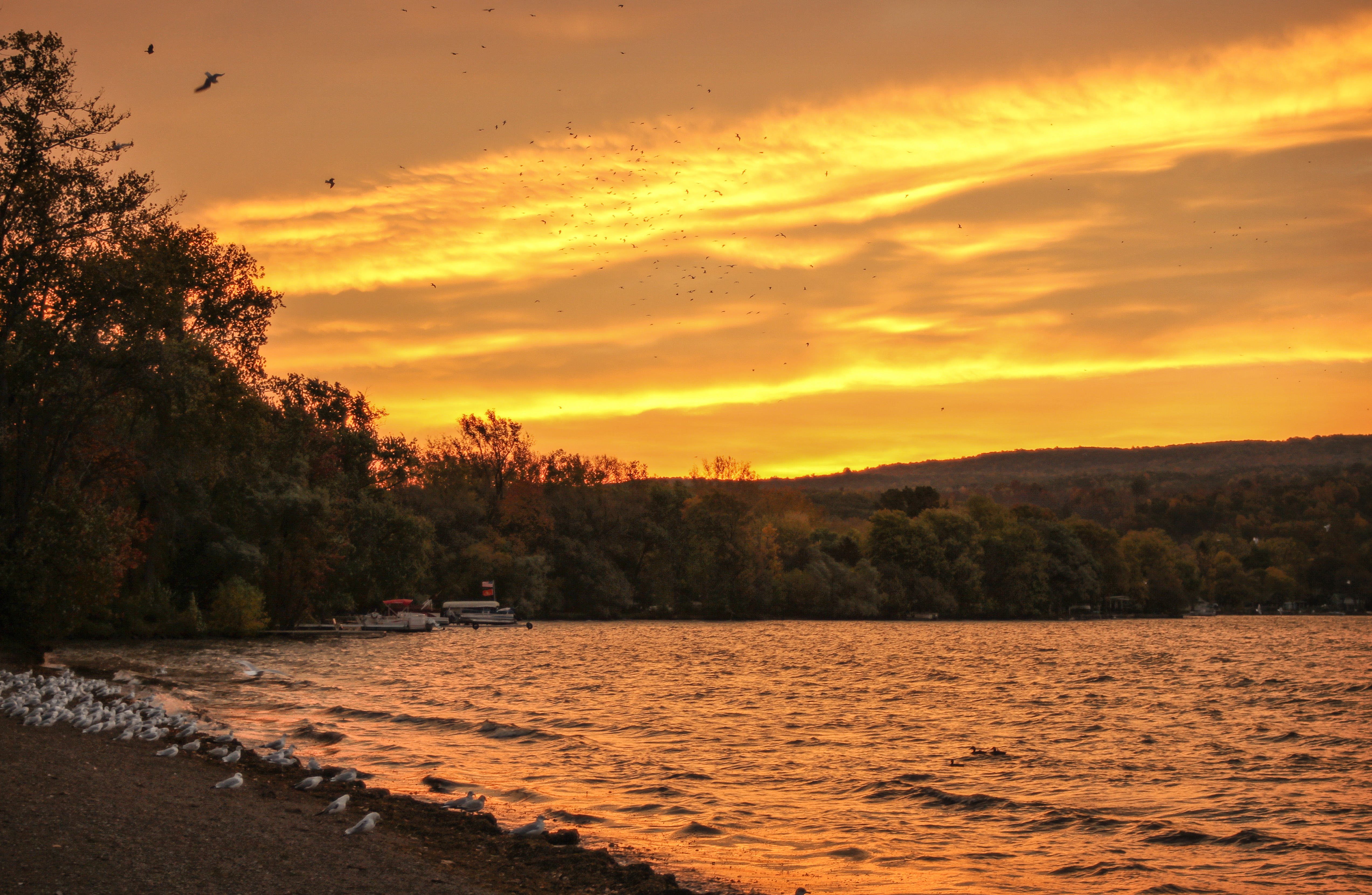 Honeoye Lake at sunset Honeoye Lake