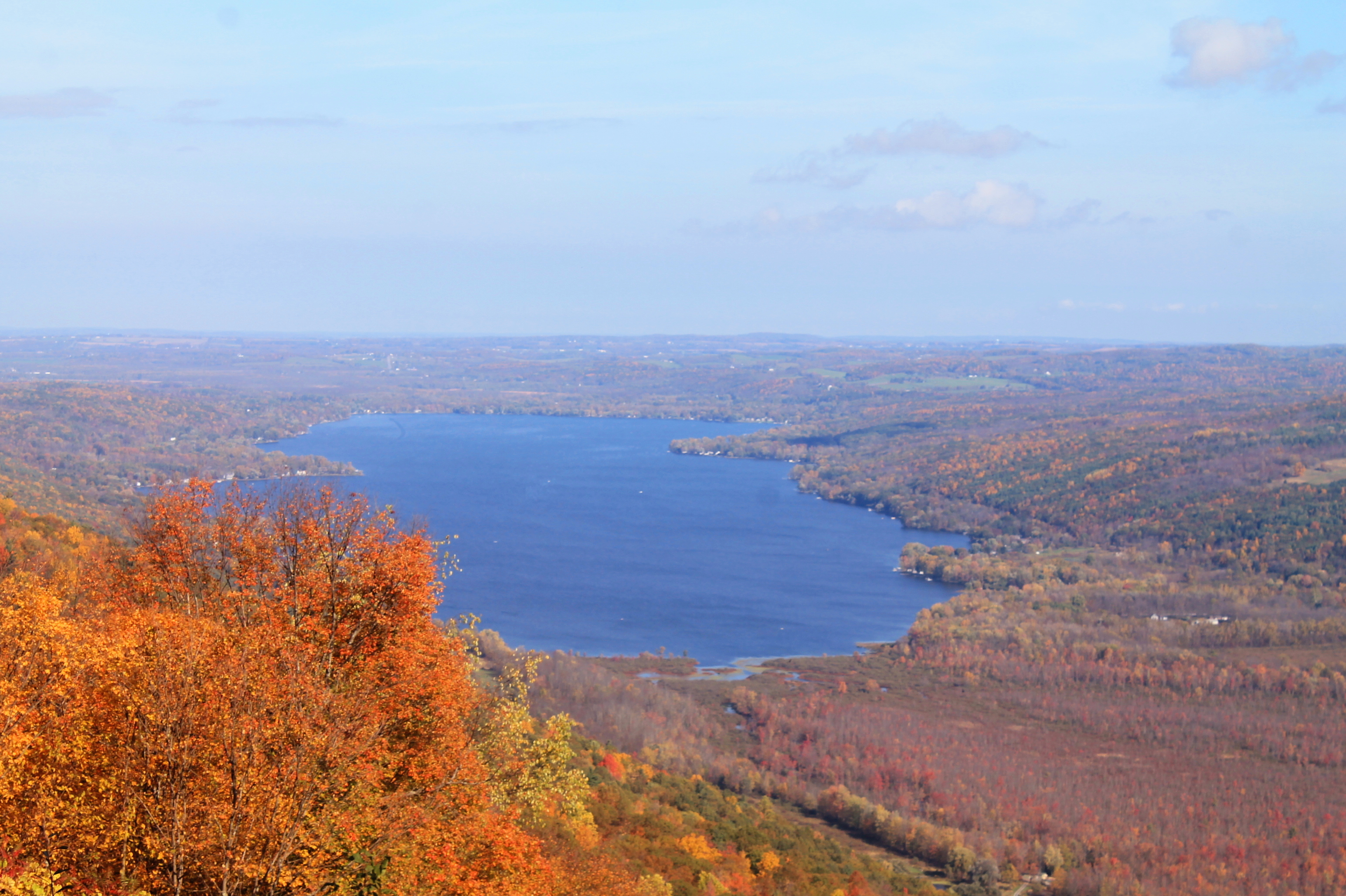 Arial view of Honeoye Lake Honeoye Lake from HHS