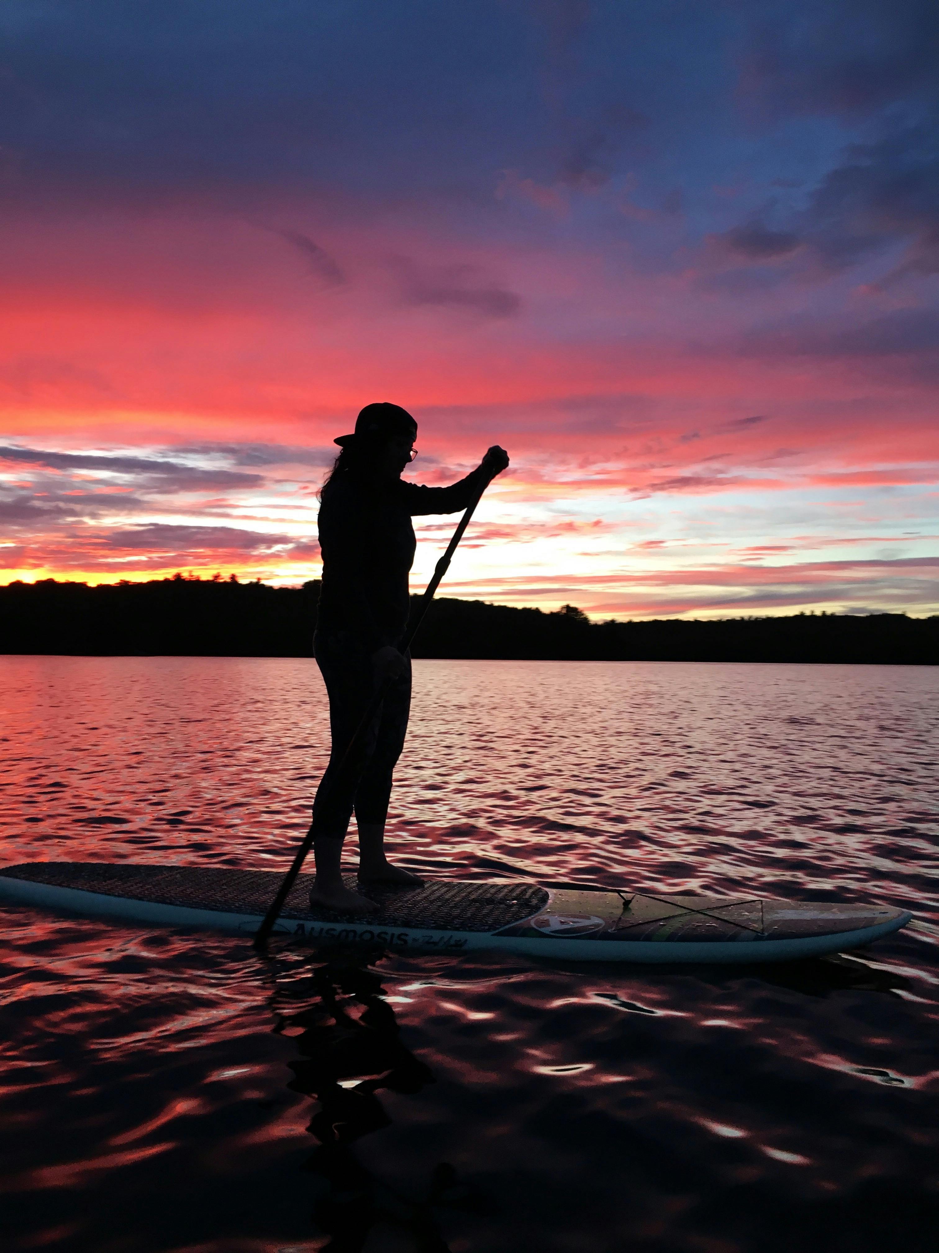 Take a stand up paddle board out at sunset to enjoy Otisco Lake to the max. SUP at sunset